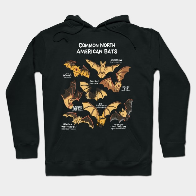 Bat Bat Species North America Hoodie by Shirtjaeger